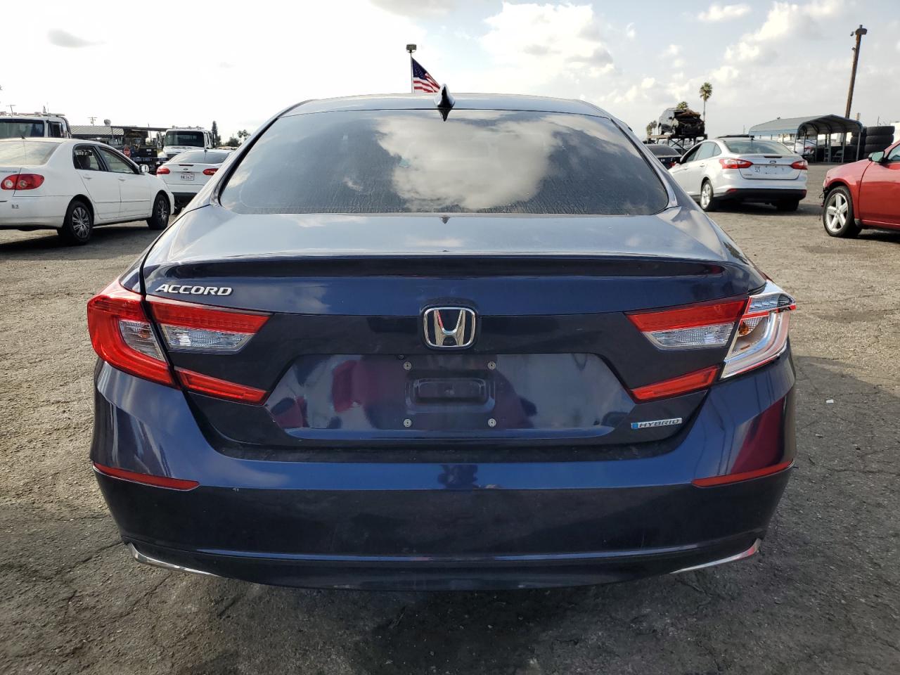 2018 Honda Accord VIN 1HGCV3F10JA004207 Copart auction photo, rear end / side damage thumbnail 6