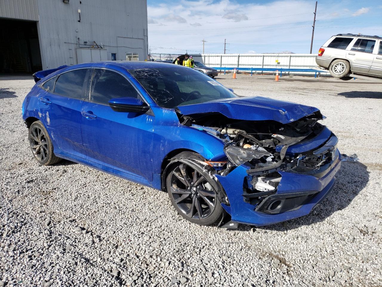 2021 Honda Civic VIN 19XFC2F88ME202852 Copart auction photo, front end / rear end damage thumbnail 4