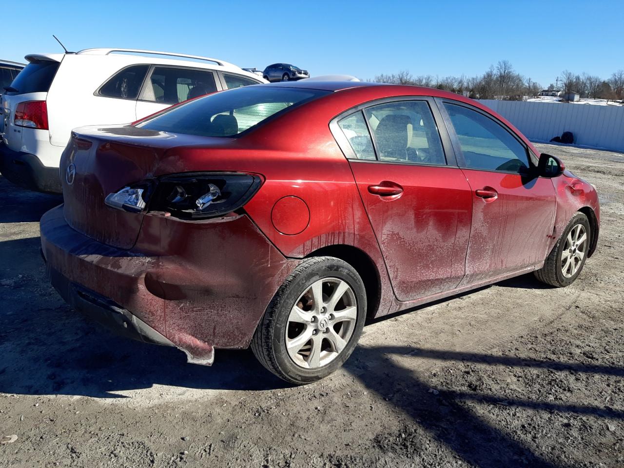 2010 Mazda 3 VIN JM1BL1SF6A1327960 Copart auction photo, rear end damage thumbnail 3