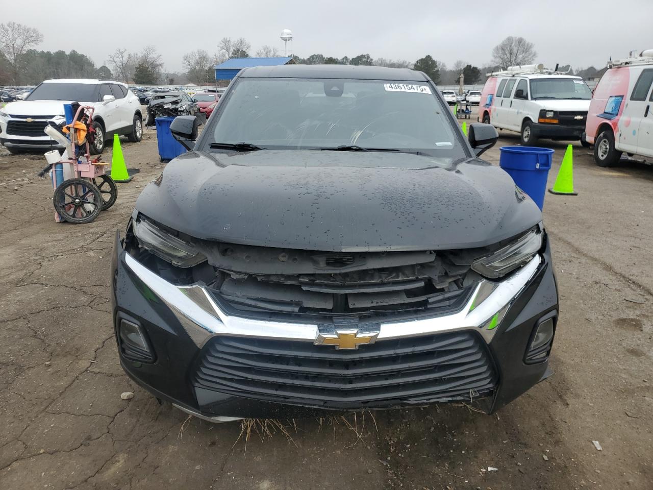 2021 Chevrolet Blazer VIN 3GNKBHRS6MS514592 Copart auction photo, front end / side damage thumbnail 5