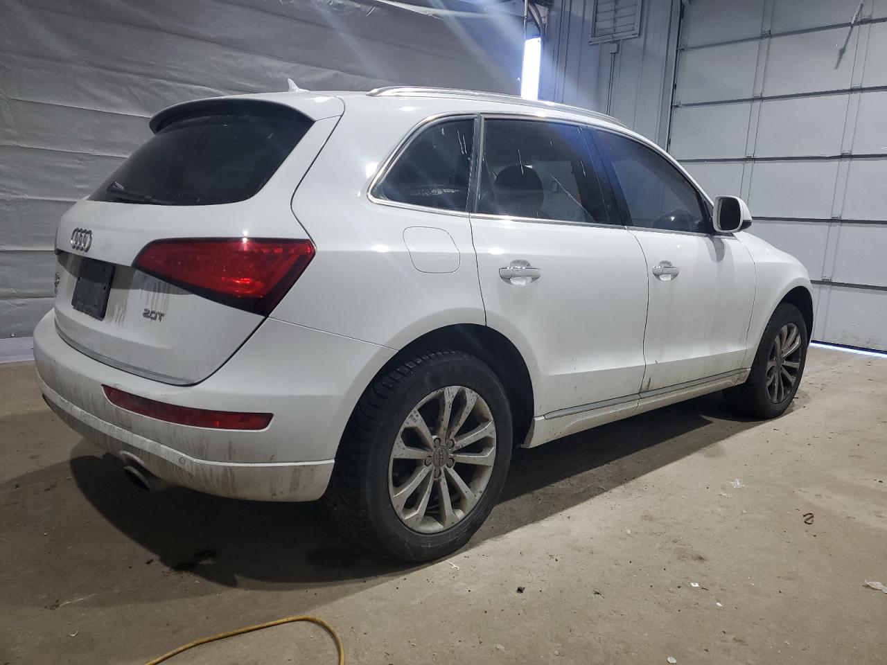 2015 Audi Q5 VIN WA1LFAFP5FA059113 Copart auction photo, front end / side damage thumbnail 3