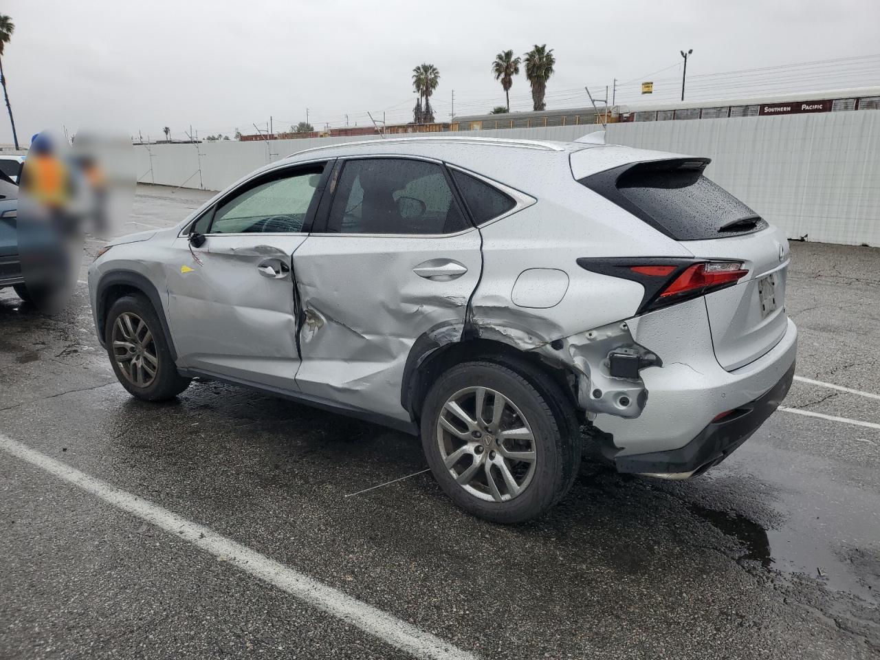 2016 Lexus NX VIN JTJYARBZ4G2027942 Copart auction photo, side / rear end damage thumbnail 2
