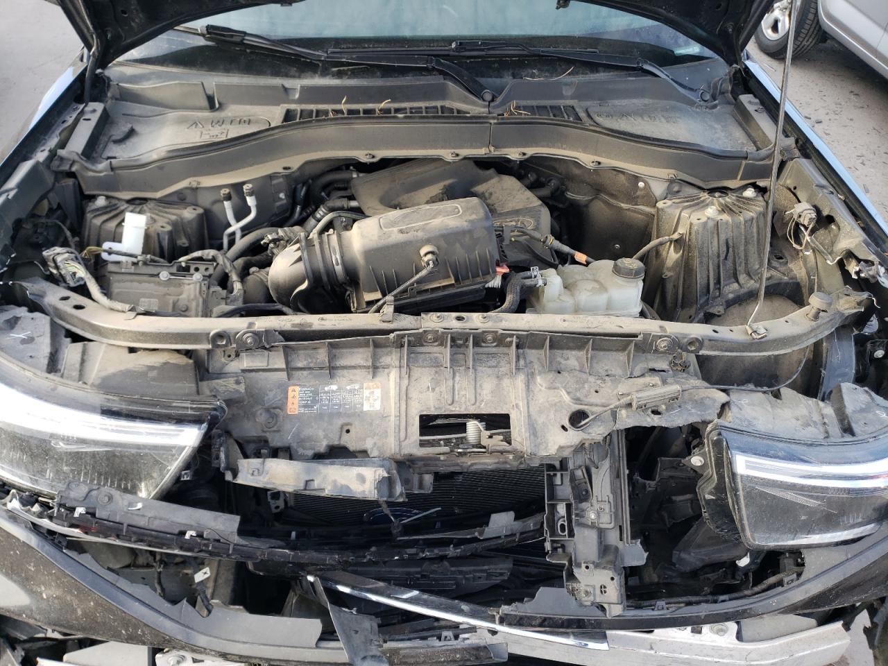 2020 Ford Explorer VIN 1FMSK8DH0LGC44370 Copart auction photo, front end / side damage thumbnail 13