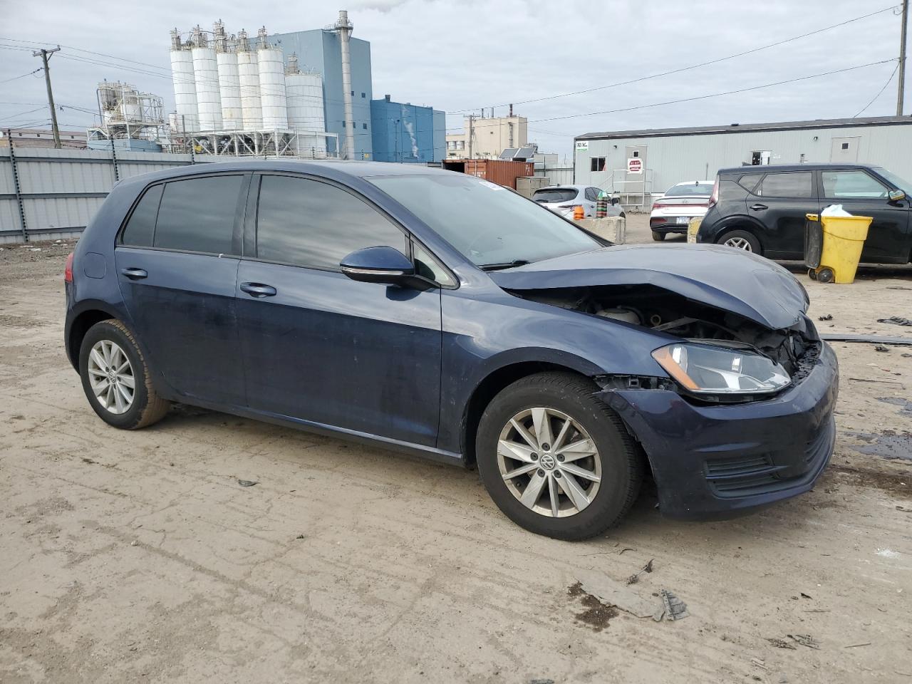 2016 Volkswagen Golf VIN 3VW217AU6GM029037 Copart auction photo, front end damage thumbnail 4