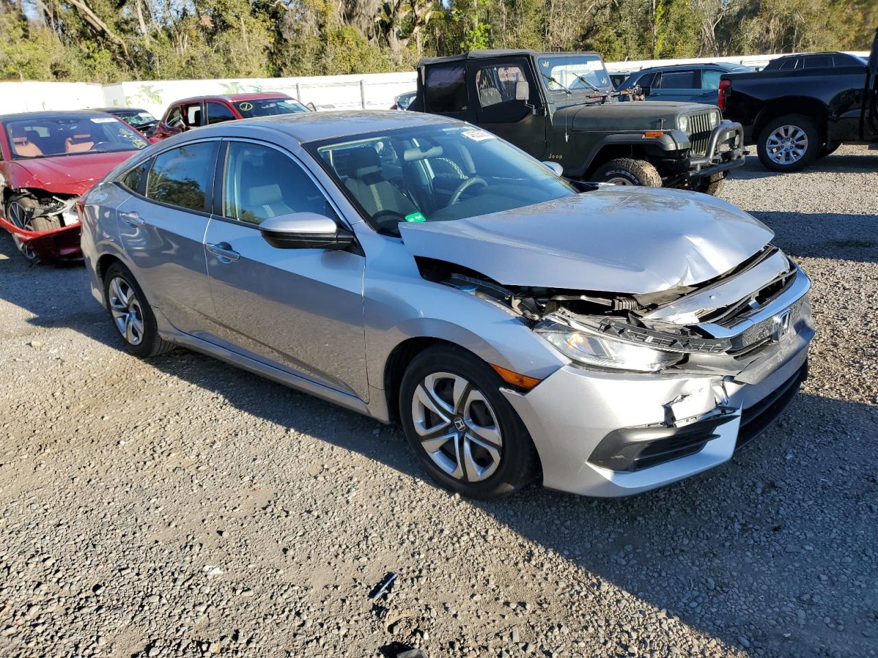 2018 Honda Civic VIN 19XFC2F56JE031424 Copart auction photo, front end damage thumbnail 4