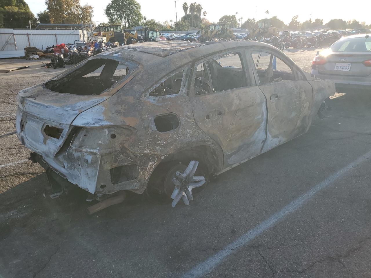 2019 Mercedes-Benz GLE VIN 4JGED6EBXKA127046 Copart auction photo, burn damage thumbnail 3