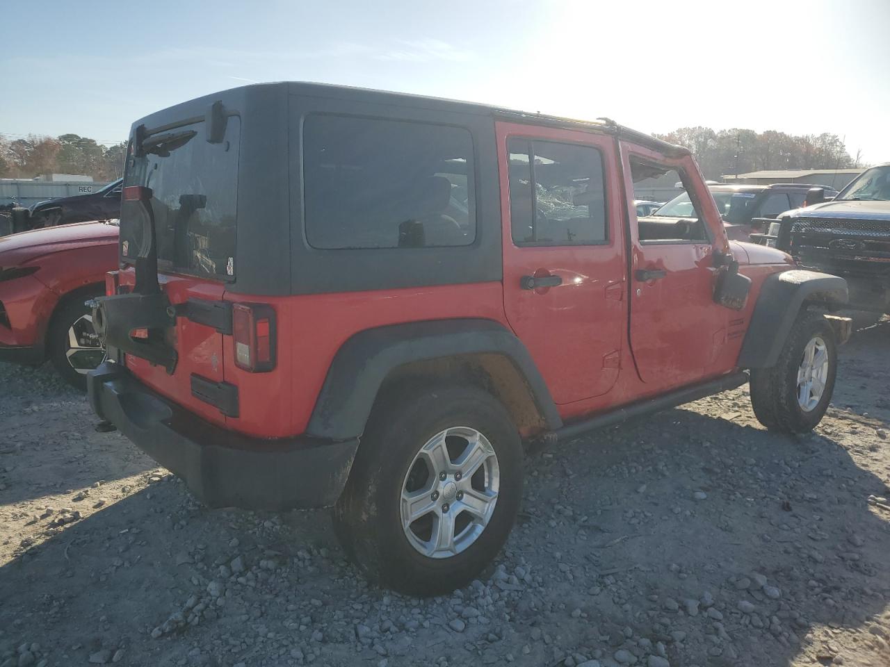 2015 Jeep Wrangler VIN 1C4BJWDG0FL657355 Copart auction photo, all over damage thumbnail 3