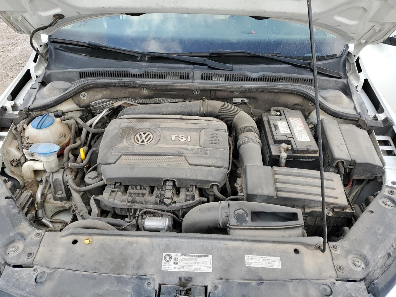 2014 Volkswagen Jetta VIN 3VWD07AJ0EM431361 Copart auction photo, top/roof / front end damage thumbnail 12