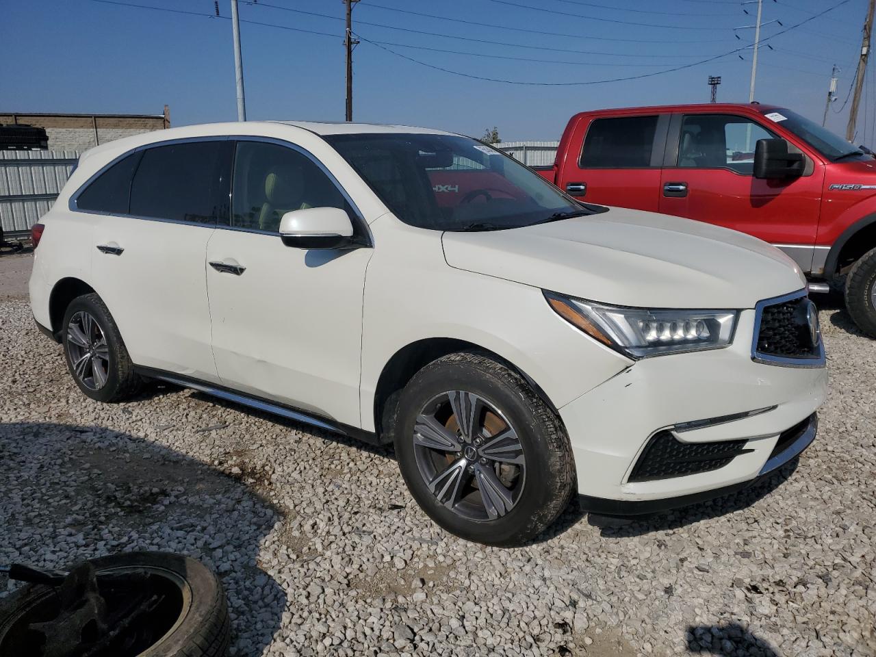 2017 Acura MDX VIN 5FRYD4H39HB004797 Copart auction photo, side / front end damage thumbnail 4