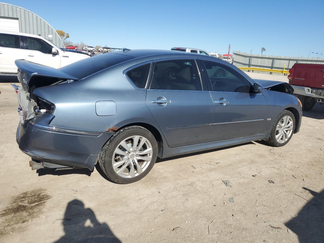 2008 Infiniti M VIN JNKAY01F38M651707 Copart auction photo, rear end / front end damage thumbnail 3