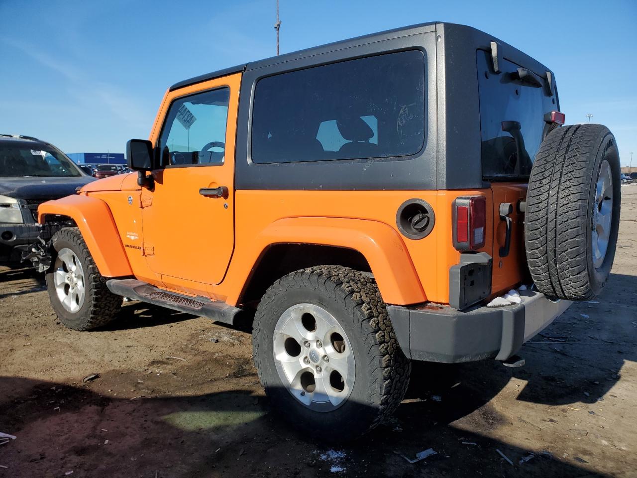 2013 Jeep Wrangler VIN 1C4AJWBGXDL506194 Copart auction photo, front end damage thumbnail 2