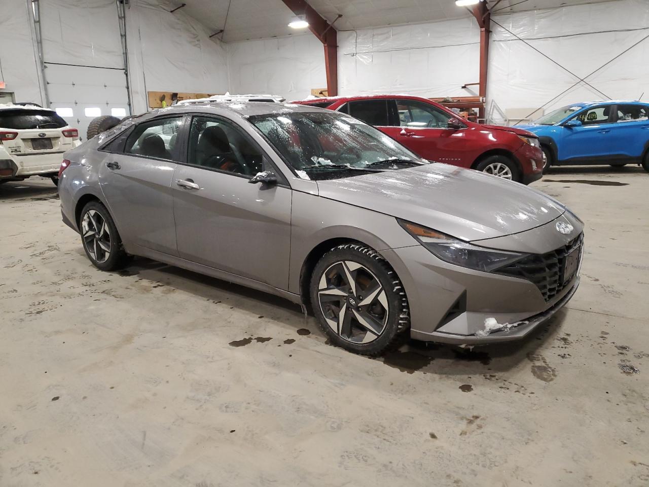 2023 Hyundai Elantra VIN KMHLS4AG8PU427452 Copart auction photo, top/roof / rear end damage thumbnail 4