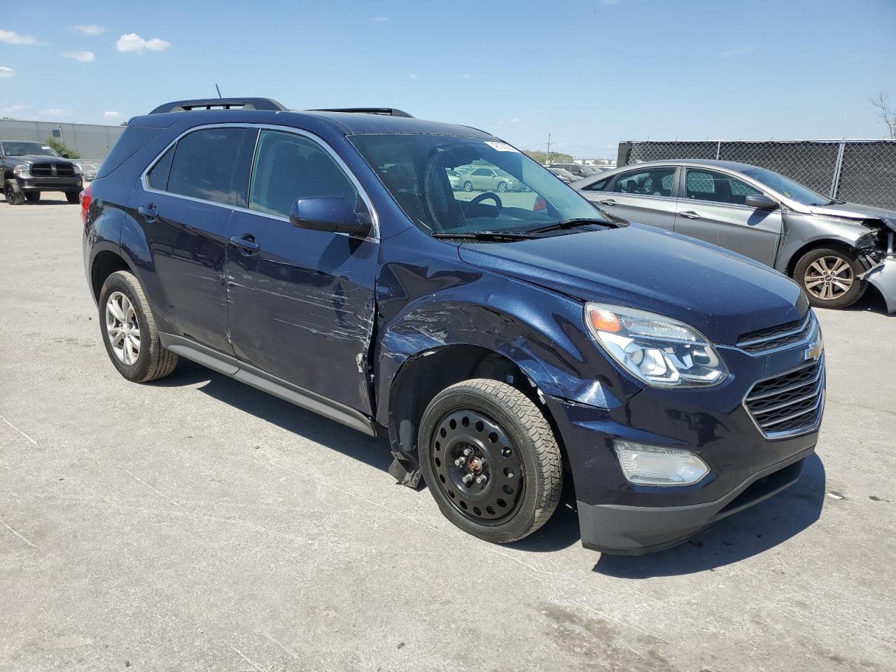 2017 Chevrolet Equinox VIN 2GNALCEK2H6316131 Copart auction photo, side / front end damage thumbnail 4