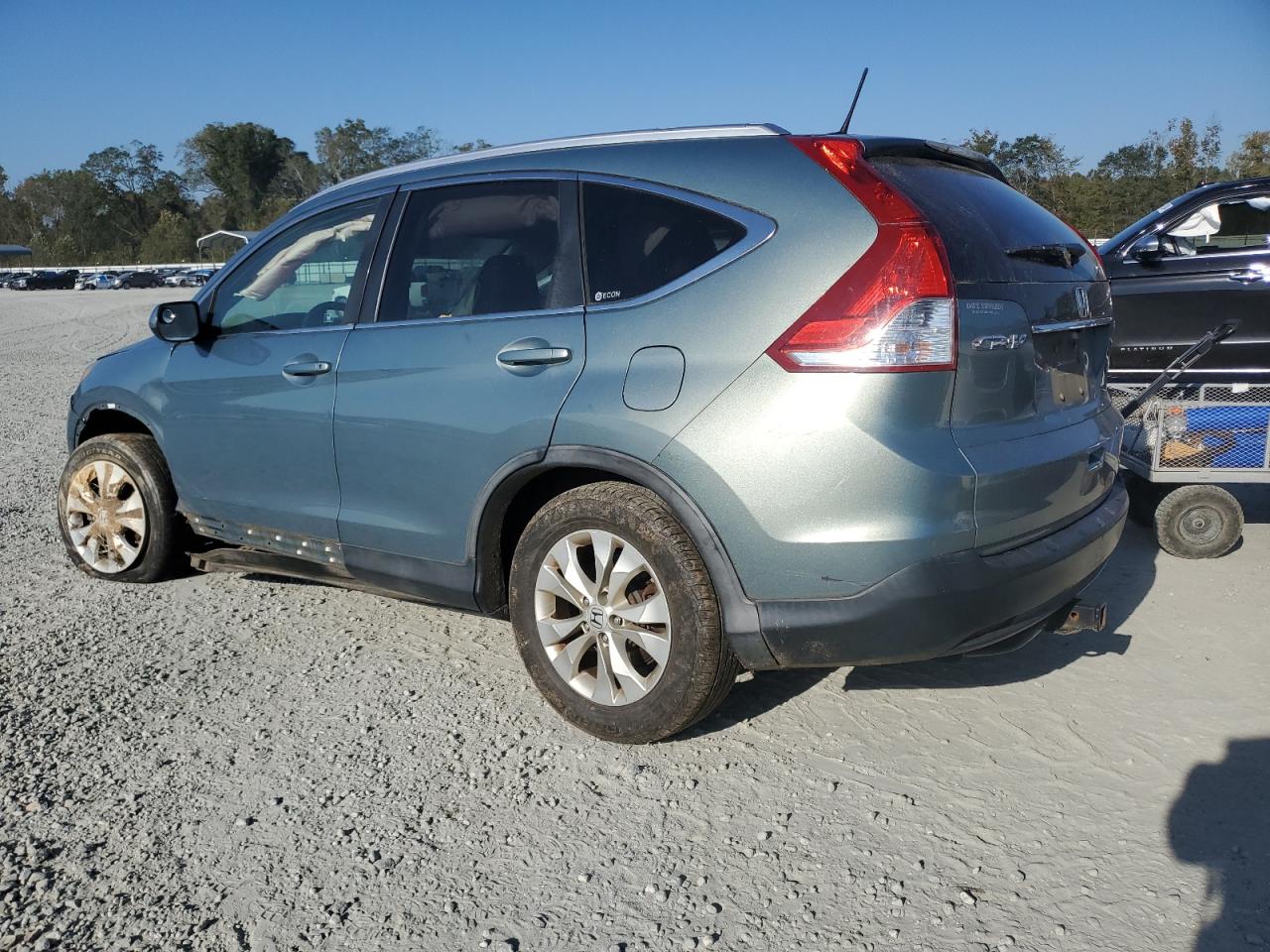2012 Honda CR-V VIN 5J6RM4H77CL023227 Copart auction photo, front end / side damage thumbnail 2
