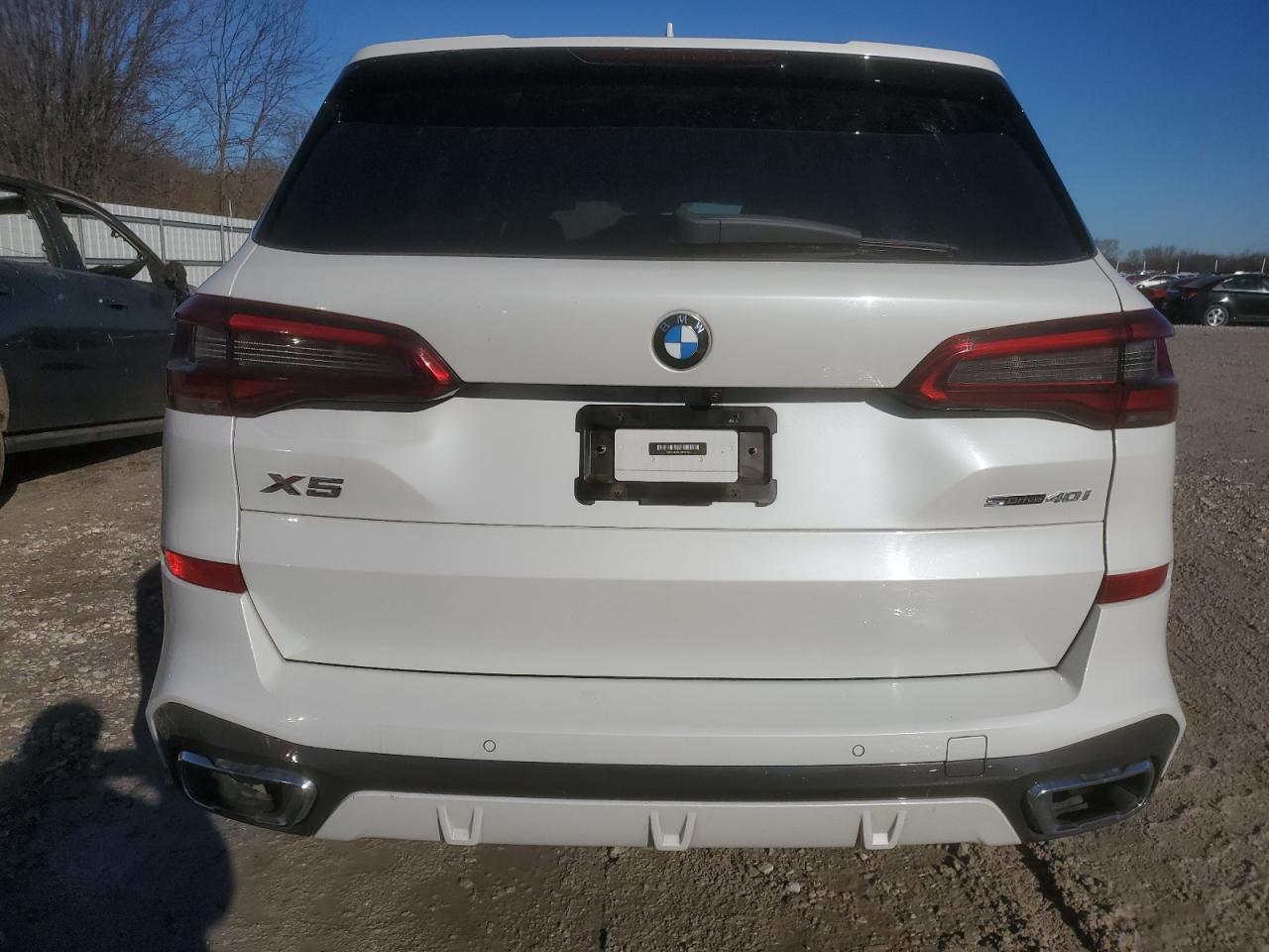 2020 BMW X5 VIN 5UXCR4C04L9B36154 Copart auction photo, front end / side damage thumbnail 6
