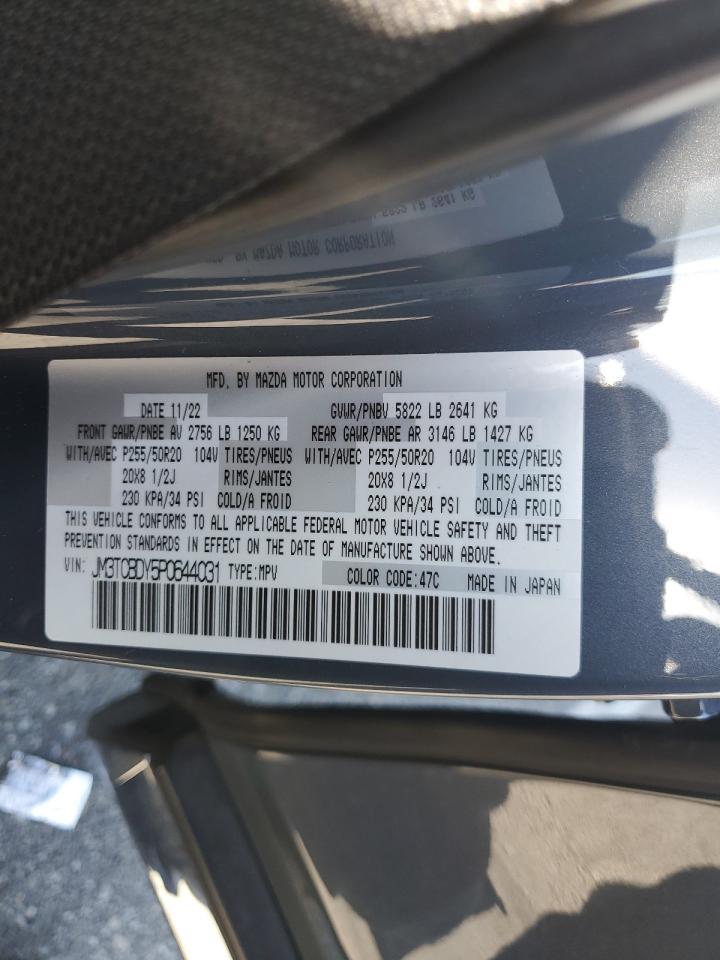 2023 Mazda CX-9 VIN JM3TCBDY5P0644031 Copart auction photo, front end damage thumbnail 15