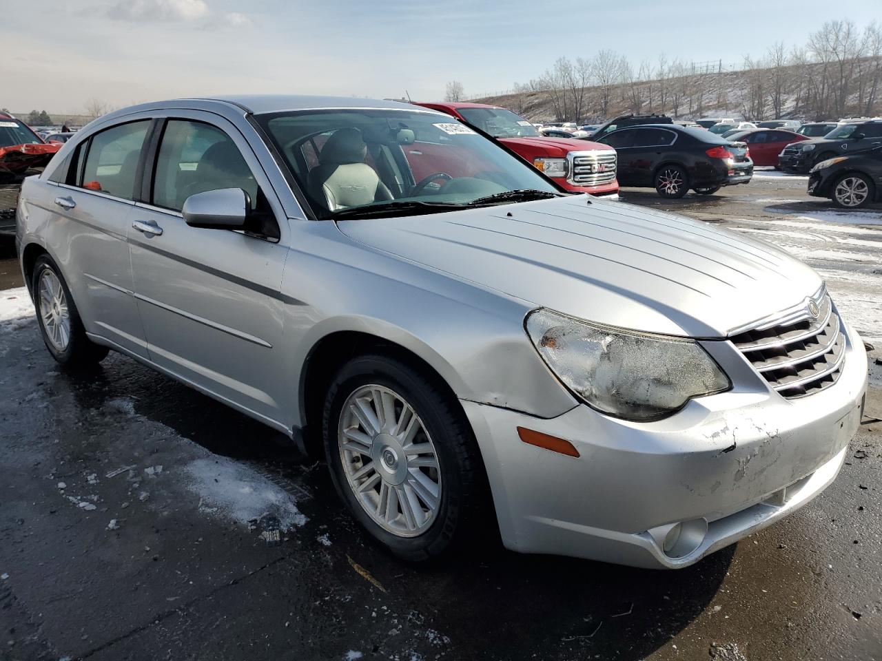2007 Chrysler Sebring VIN 1C3LC66K07N548825 Copart auction photo, side / front end damage thumbnail 4