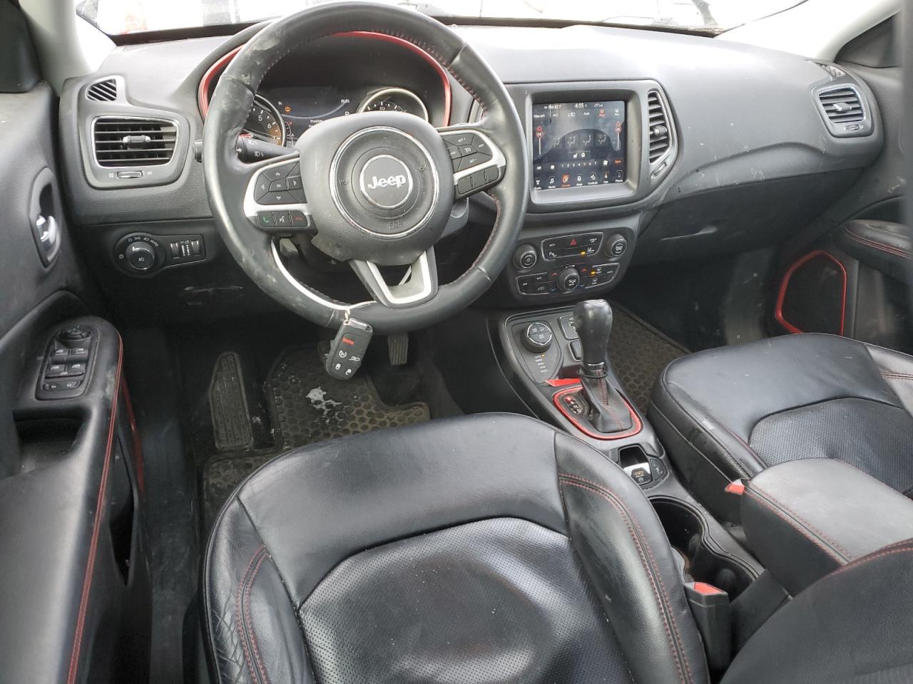 2018 Jeep Compass VIN 3C4NJDDB5JT192462 Copart auction photo, front end / minor dent/scratches damage thumbnail 8