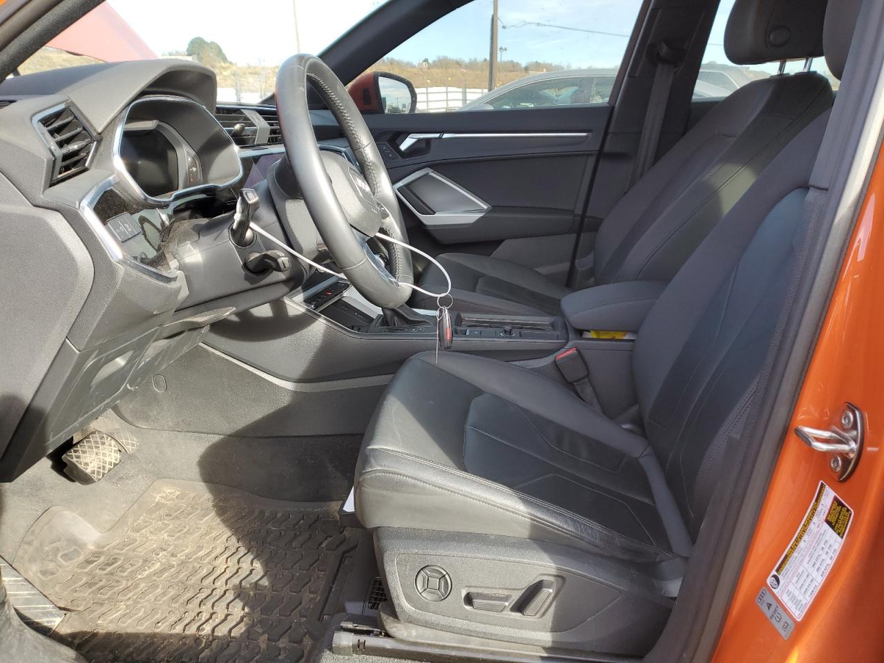 2020 Audi Q3 VIN WA1BECF38L1095073 Copart auction photo, side damage thumbnail 7