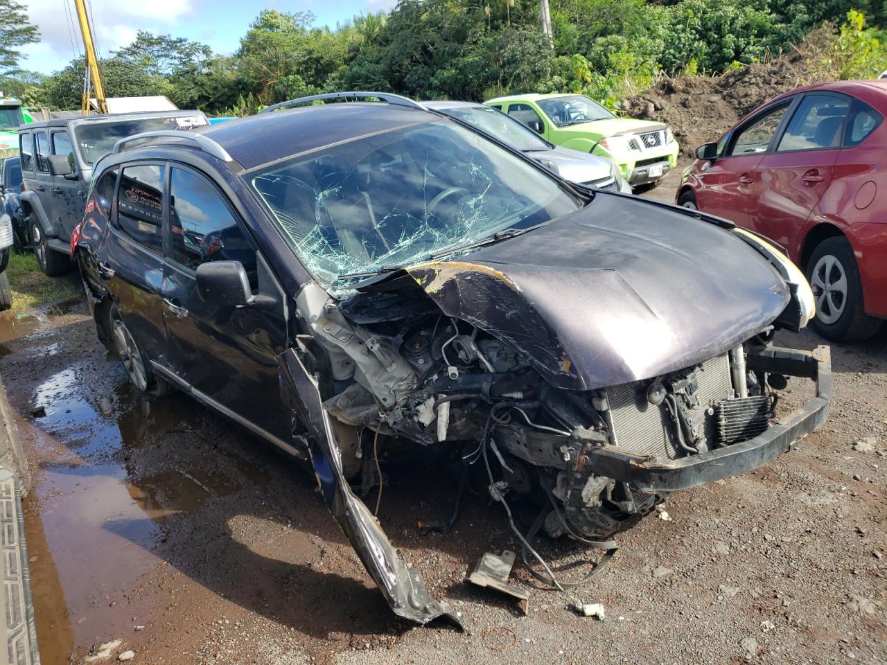 2012 Nissan Rogue VIN JN8AS5MV9CW363100 Copart auction photo, all over damage thumbnail 4