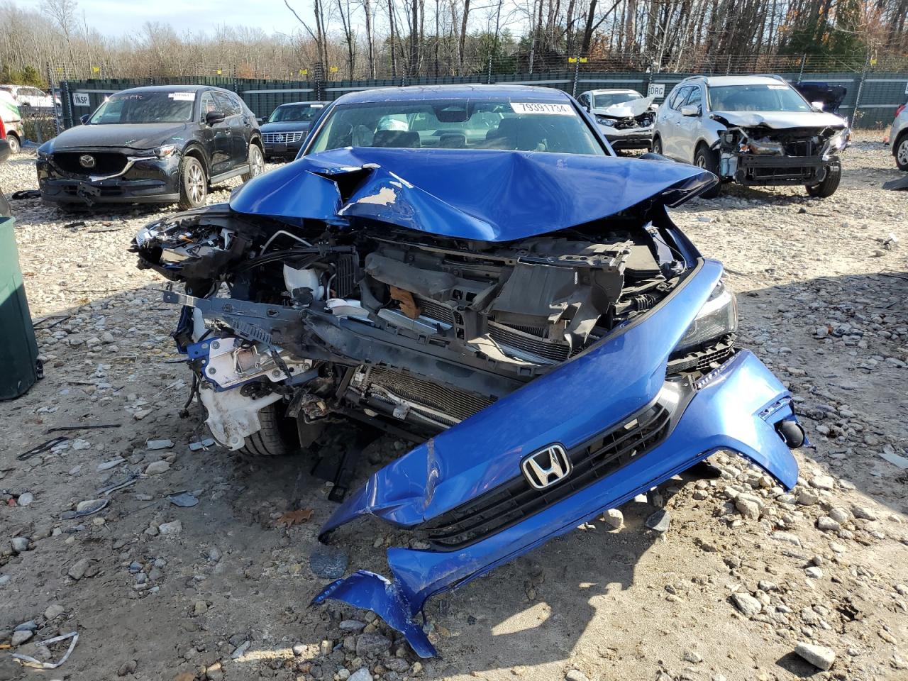 2022 Honda Civic VIN 2HGFE2F54NH540076 Copart auction photo, front end / minor dent/scratches damage thumbnail 5