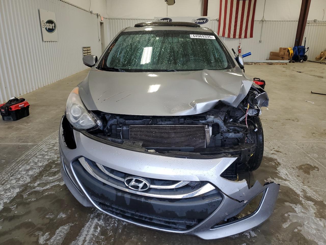 2013 Hyundai Elantra VIN KMHD35LEXDU079135 Copart auction photo, front end damage thumbnail 5