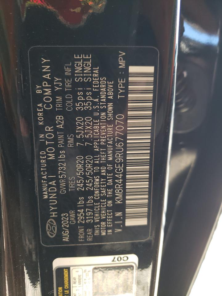 2024 Hyundai Palisade VIN KM8R44GE9RU677070 Copart auction photo, front end / minor dent/scratches damage thumbnail 13