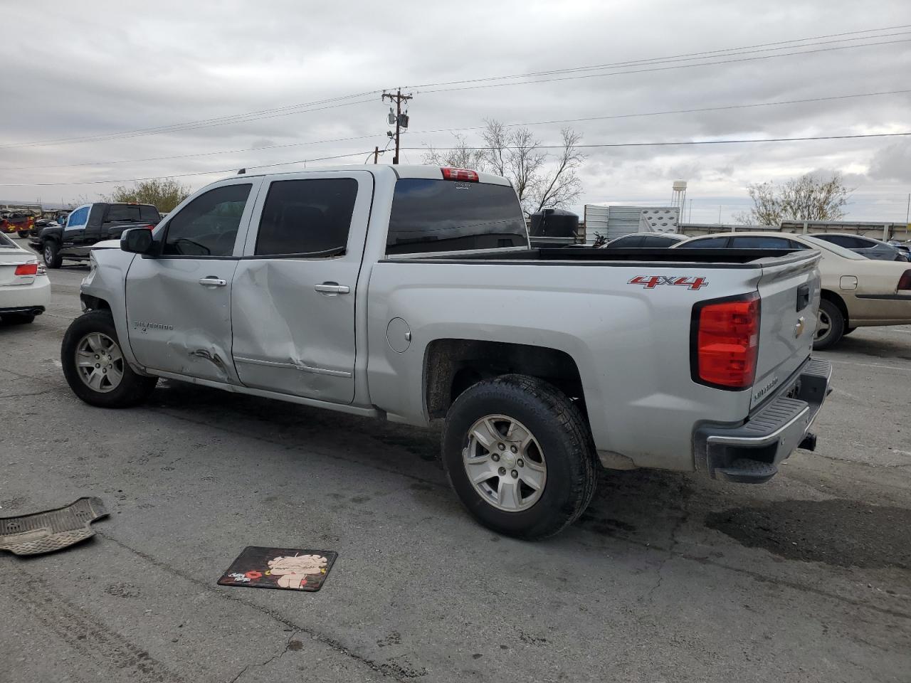 2016 Chevrolet Silverado VIN 3GCUKREC3GG191289 Copart auction photo, front end / side damage thumbnail 2