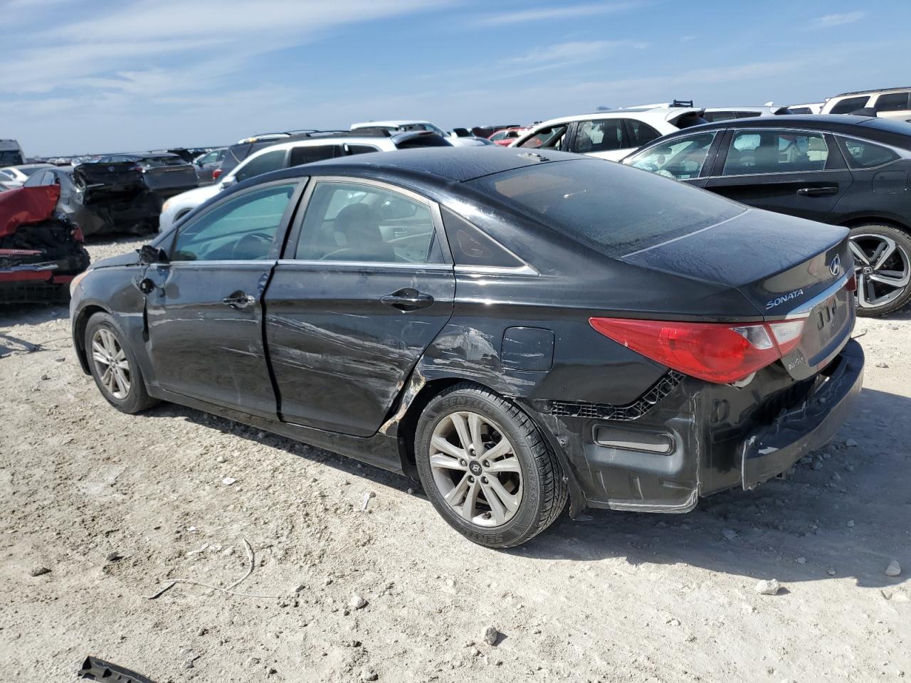 2013 Hyundai Sonata VIN 5NPEB4AC8DH701295 Copart auction photo, rear end / side damage thumbnail 2
