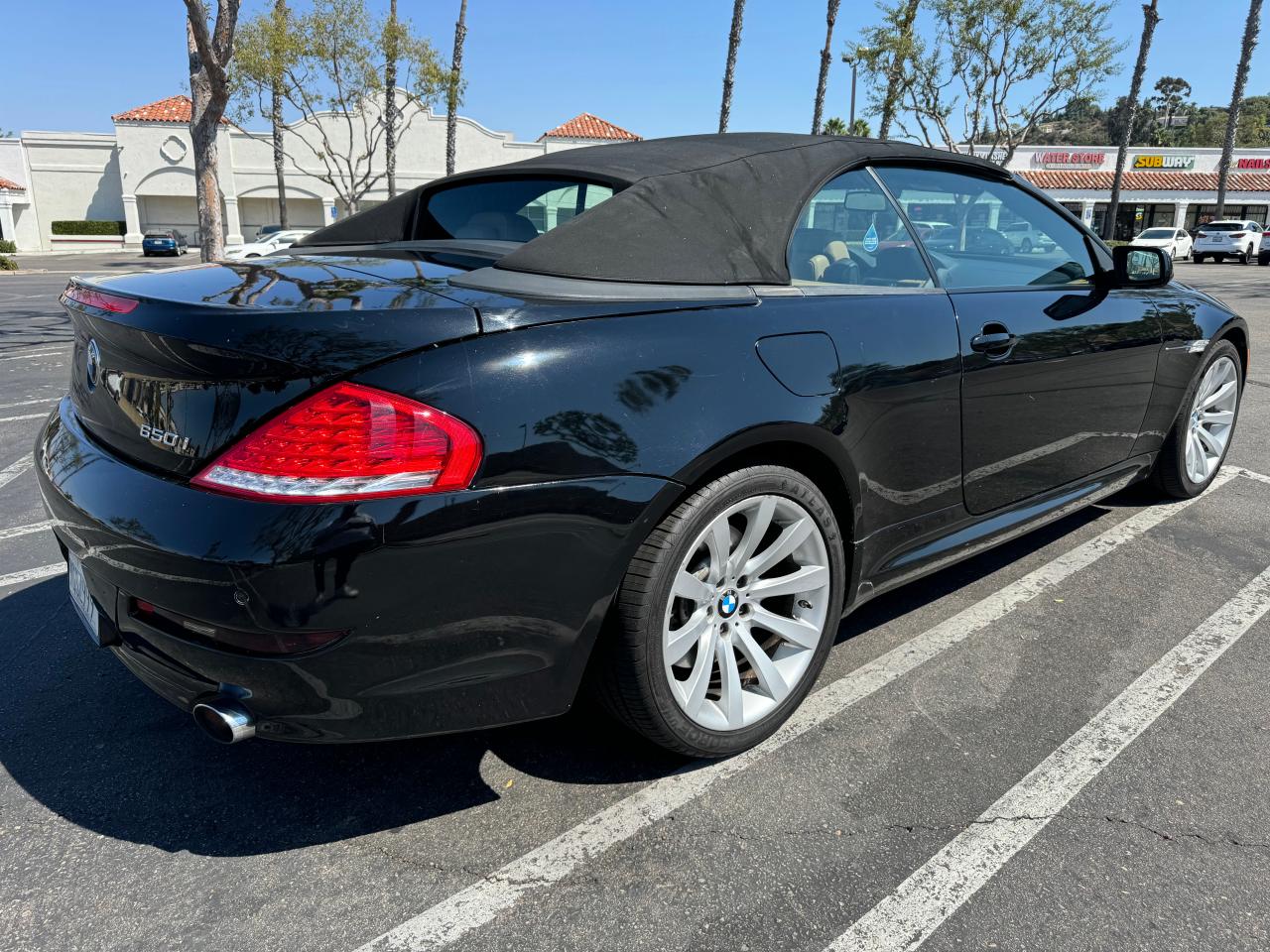 2009 BMW 6er VIN WBAEB53599CX58223 Copart auction photo, rear end / minor dent/scratches damage thumbnail 4