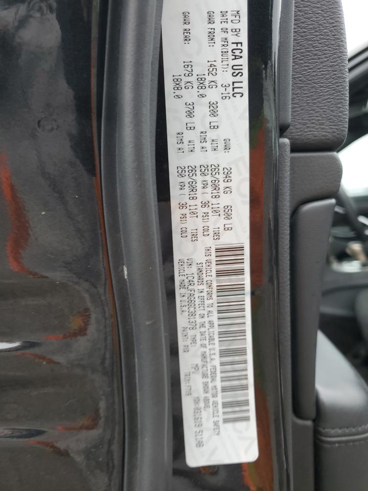 2016 Jeep Grand Cherokee VIN 1C4RJFAG6GC381378 Copart auction photo, front end damage thumbnail 16