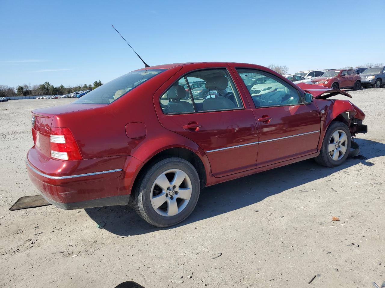 2005 Volkswagen Jetta VIN 3VWSK69M15M019640 Copart auction photo, front end damage thumbnail 3