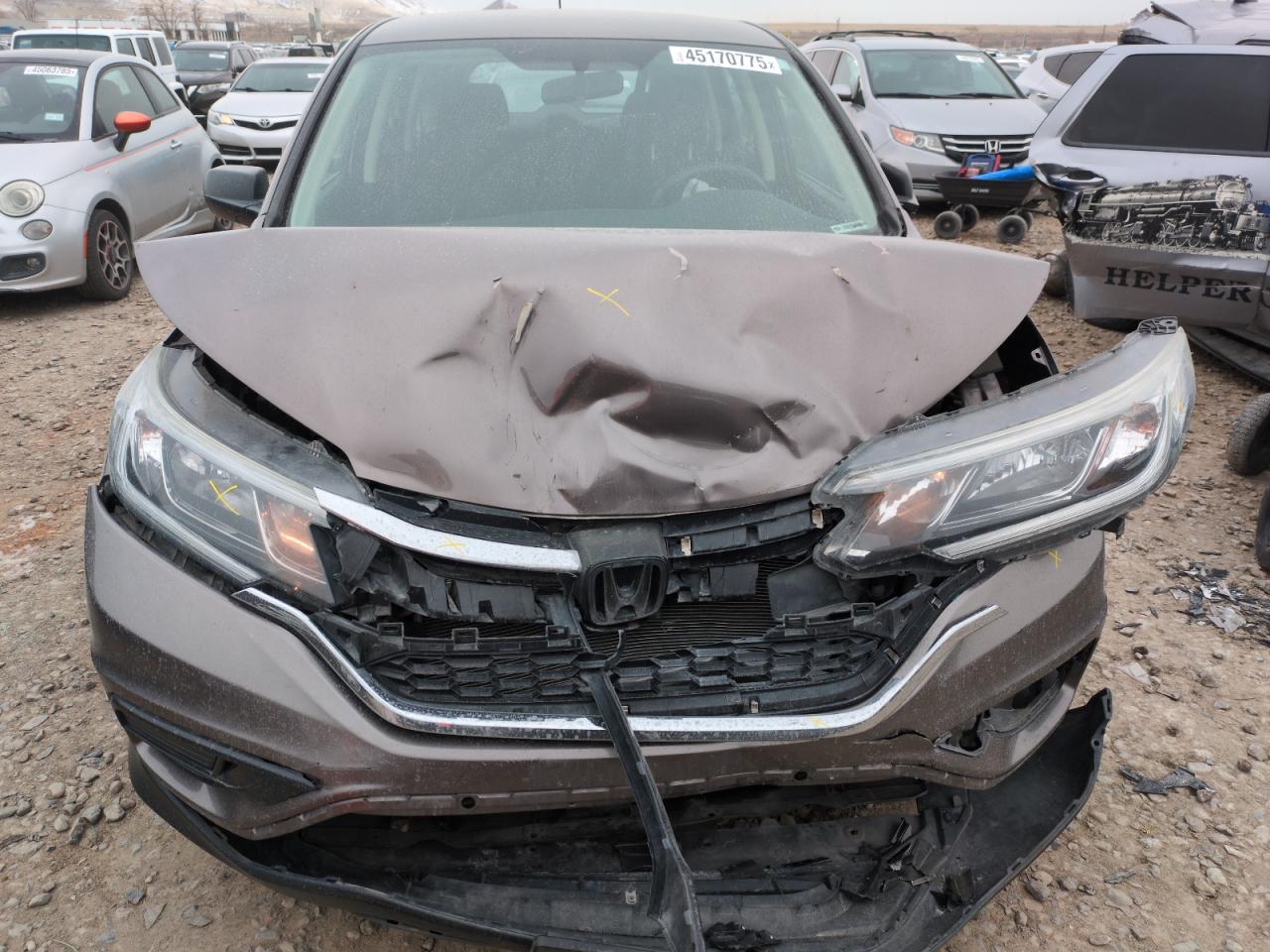 2015 Honda CR-V VIN 5J6RM4H30FL072058 Copart auction photo, front end damage thumbnail 12