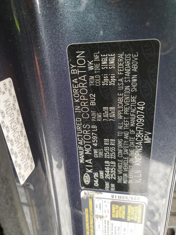2017 KIA Sportage VIN KNDPN3AC8H7090740 Copart auction photo, front end damage thumbnail 13