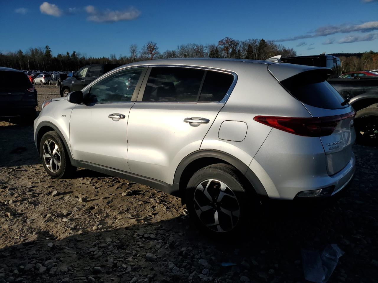 2020 KIA Sportage VIN KNDPMCACXL7810101 Copart auction photo, side / front end damage thumbnail 2