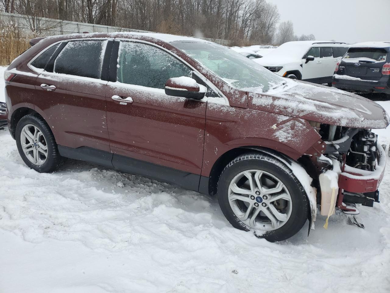 2015 Ford Edge VIN 2FMTK3K80FBB38085 Copart auction photo, front end / minor dent/scratches damage thumbnail 4