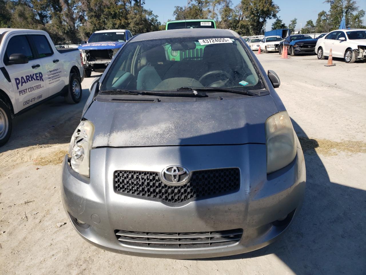2007 Toyota Yaris VIN JTDJT903275106523 Copart auction photo, front end / rear end damage thumbnail 5