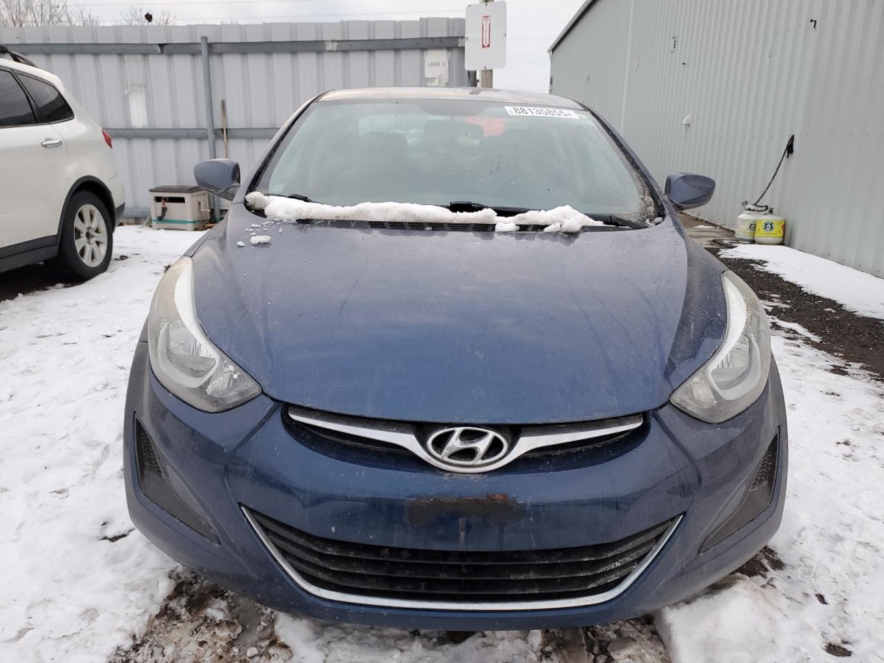 2016 Hyundai Elantra VIN 5NPDH4AEXGH732001 Copart auction photo, side / rear end damage thumbnail 5