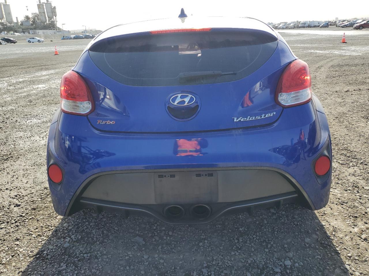 2013 Hyundai Veloster VIN KMHTC6AE2DU096659 Copart auction photo, front end damage thumbnail 6