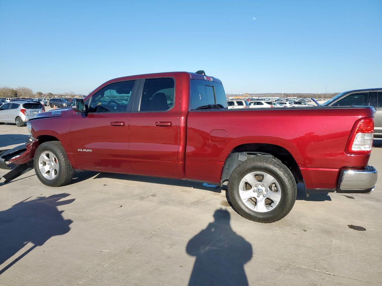 2022 RAM 1500 VIN 1C6RREBT7NN228547 Copart auction photo, front end / side damage thumbnail 2