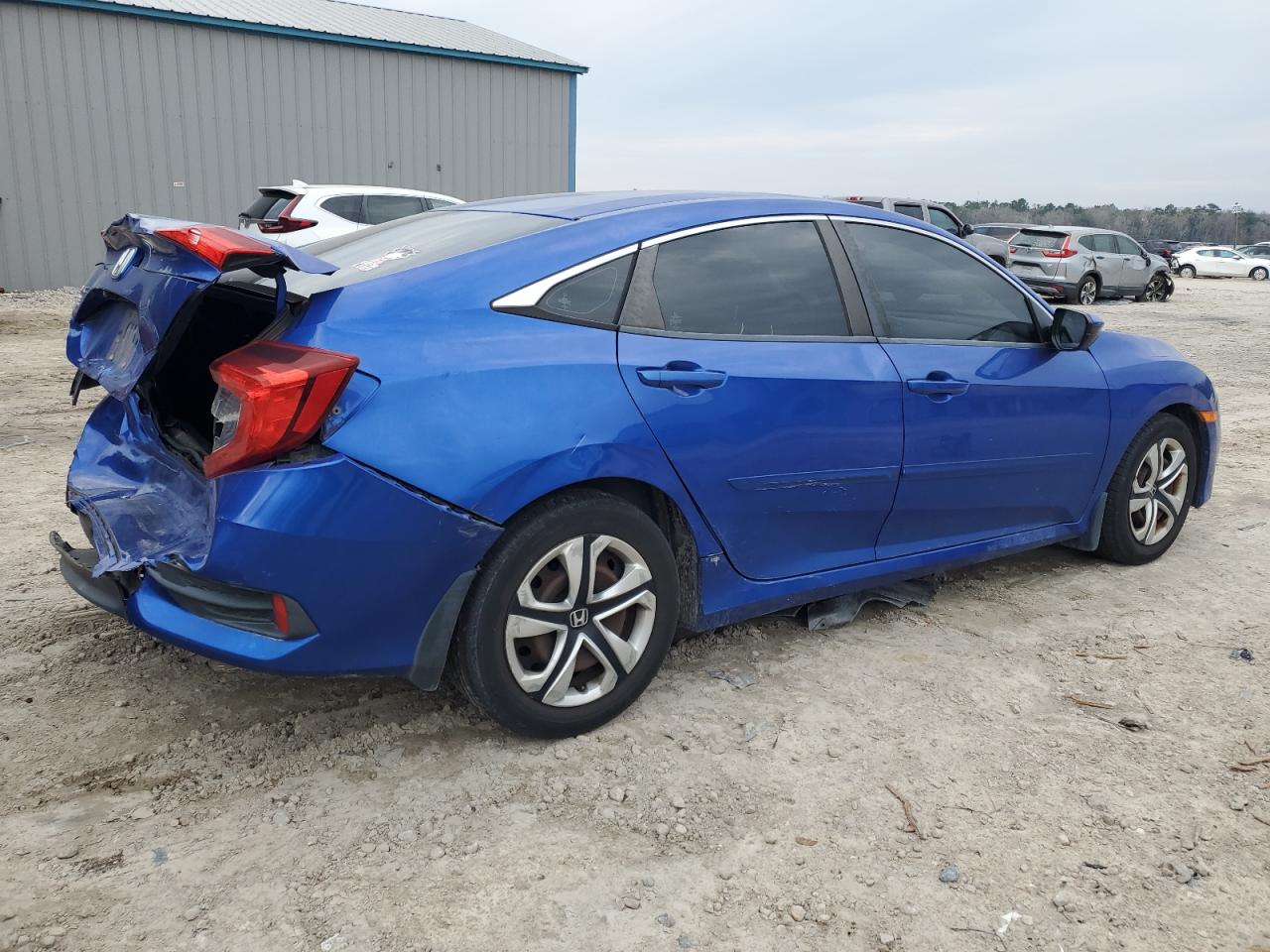 2016 Honda Civic VIN 19XFC2F50GE014076 Copart auction photo, rear end damage thumbnail 3