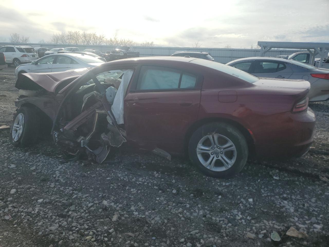 2018 Dodge Charger VIN 2C3CDXBG4JH173817 Copart auction photo, front end / all over damage thumbnail 2