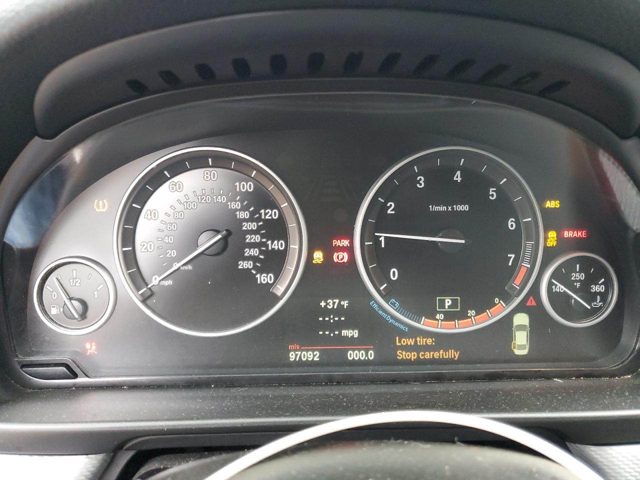 2013 BMW 5er VIN WBAFU7C55DDU69790 Copart auction photo, side / rear end damage thumbnail 9