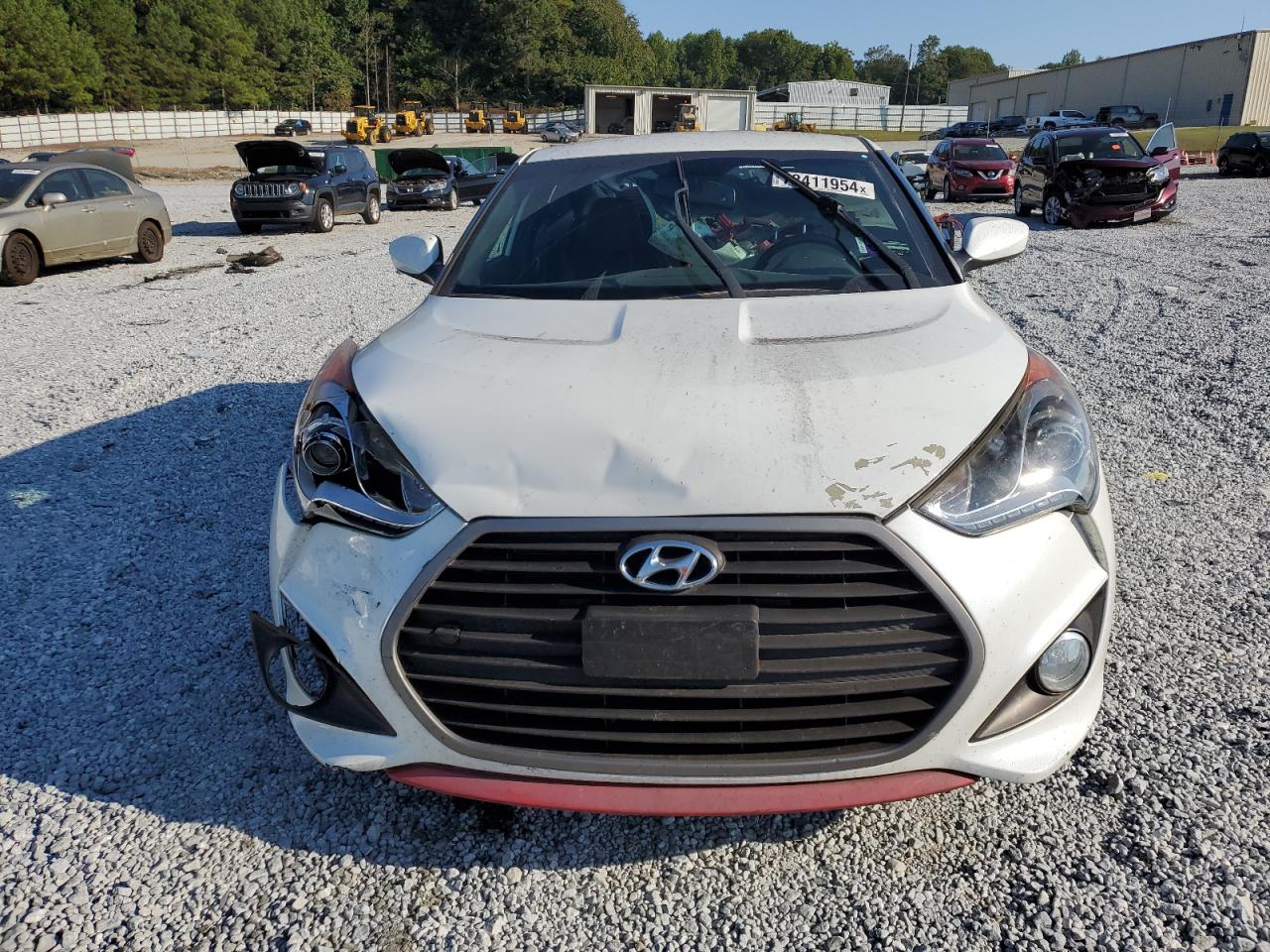 2016 Hyundai Veloster VIN KMHTC6AE9GU293753 Copart auction photo, rear end / front end damage thumbnail 5