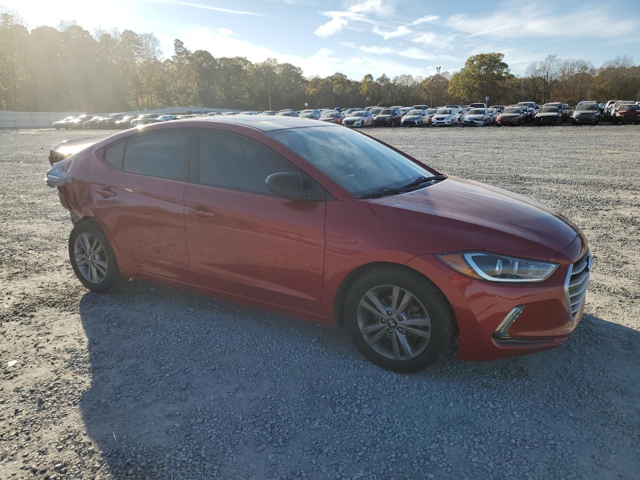 2017 Hyundai Elantra VIN 5NPD84LF5HH203790 Copart auction photo, rear end damage thumbnail 4