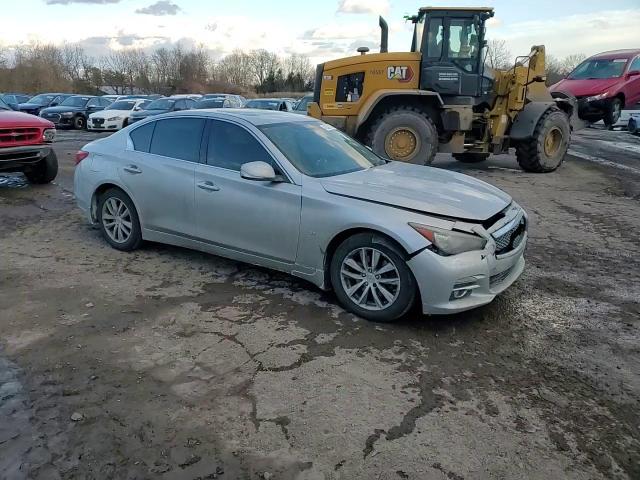 2014 Infiniti Q50 VIN JN1BV7AR9EM697249 Copart auction photo, front end damage thumbnail 11
