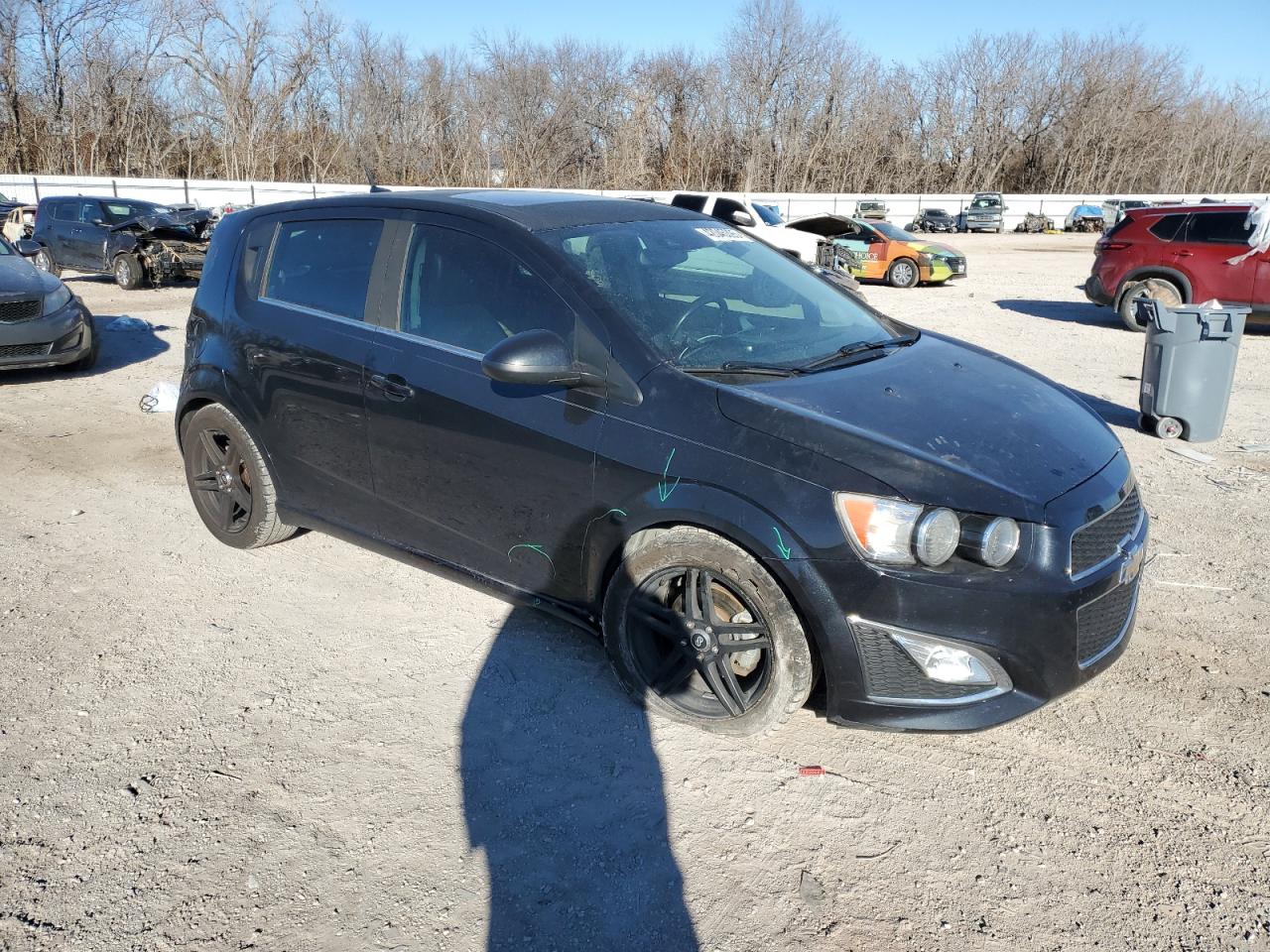 2014 Chevrolet Sonic VIN 1G1JH6SB6E4152372 Copart auction photo, side / minor dent/scratches damage thumbnail 4