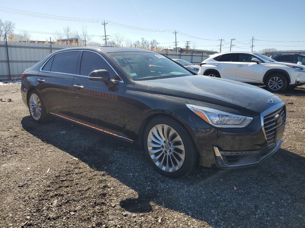 2019 Genesis G90 VIN KMHG54JH5KU050461 Copart auction photo, vandalism / minor dent/scratches damage thumbnail 4