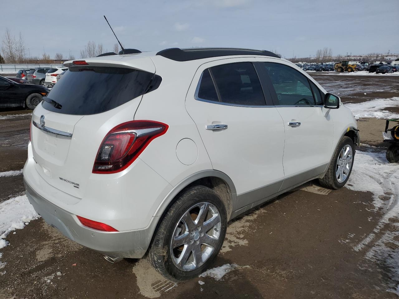 2018 Buick Encore VIN KL4CJHSB6JB578532 Copart auction photo, front end / side damage thumbnail 3