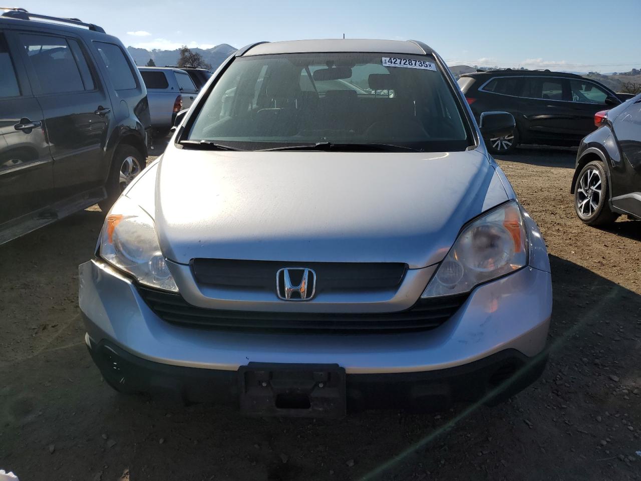 2009 Honda CR-V VIN JHLRE38339C006639 Copart auction photo, front end / undercarriage damage thumbnail 5
